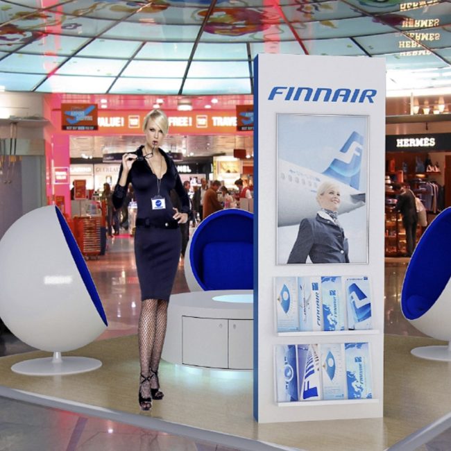Foto Promotionstand Finnair