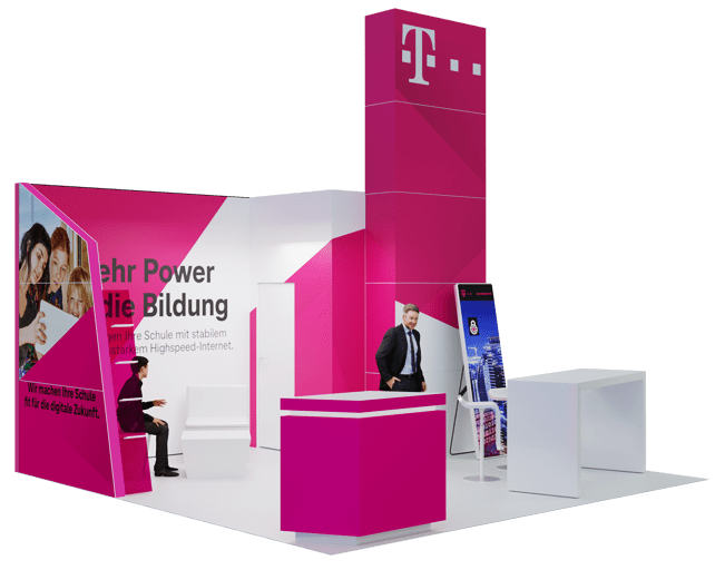 Magenta/T-Mobile Messestand Visualisierung von 2021